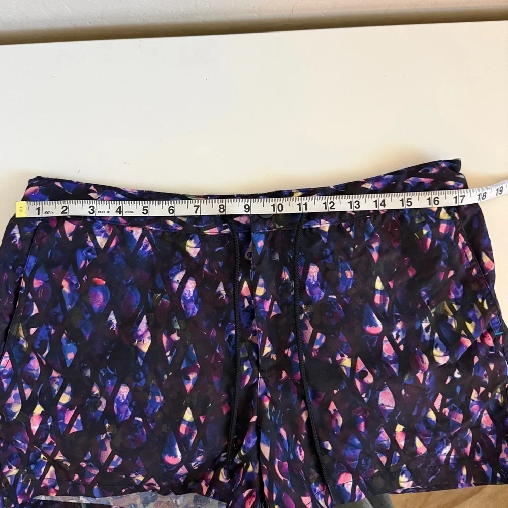 Paul Smith Men’s Swim Short Black Purple Pink Patterned Swim Trunks Short